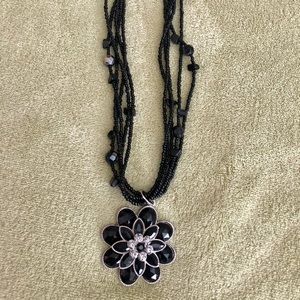 Vintage Necklace With Flower